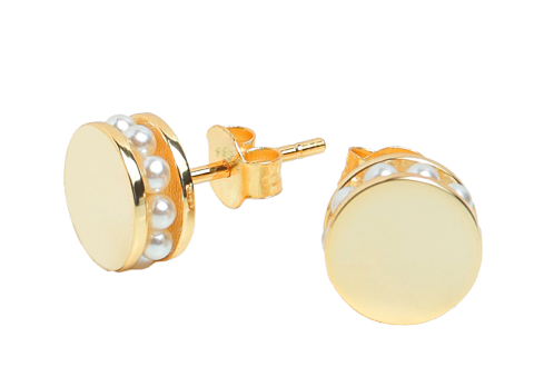 ROUND PEARL PIERCE Gold