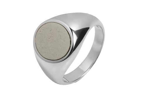 SOLID GEM RING Silver